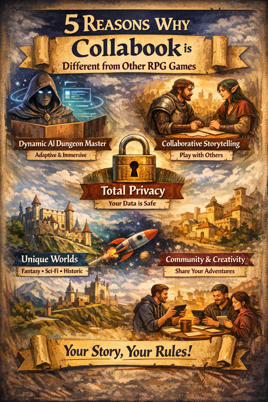 5 Motivi per Cui Collabook è Diverso dagli Altri Giochi RPG